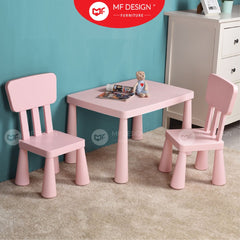TWILA Kids Learning Study Table Set Meja Belajar Kanak Meja Tadika Children School Desk Kids Table Chair