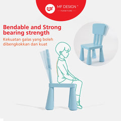 TWILA Kids Learning Study Table Set Meja Belajar Kanak Meja Tadika Children School Desk Kids Table Chair