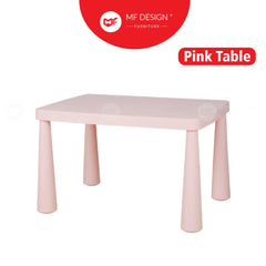 TWILA Kids Learning Study Table Set Meja Belajar Kanak Meja Tadika Children School Desk Kids Table Chair