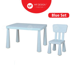 TWILA Kids Learning Study Table Set Meja Belajar Kanak Meja Tadika Children School Desk Kids Table Chair