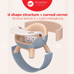 MF DESIGN HAILEY Baby Stool Baby Plastic Chair Kids Cute Chair Kerusi Makan Bayi Kerusi Plastik Kanak kanak stool 婴儿椅凳子