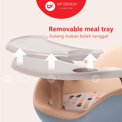 MF DESIGN HAILEY Baby Stool Baby Plastic Chair Kids Cute Chair Kerusi Makan Bayi Kerusi Plastik Kanak kanak stool 婴儿椅凳子