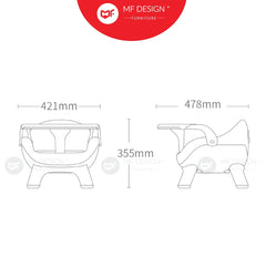 MF DESIGN HAILEY Baby Stool Baby Plastic Chair Kids Cute Chair Kerusi Makan Bayi Kerusi Plastik Kanak kanak stool 婴儿椅凳子