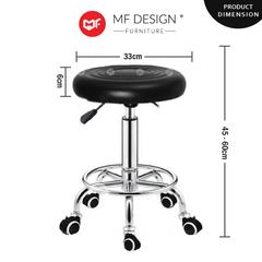 [PREMIUM] Nova Swivel Bar Stool Chair Counter Kitchen kerusi bar Cushion Dining Chair Round Salon Chair Bar