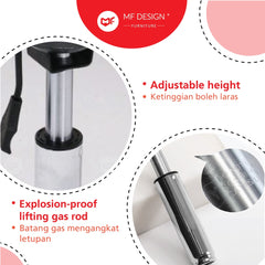 [PREMIUM] Nova Swivel Bar Stool Chair Counter Kitchen kerusi bar Cushion Dining Chair Round Salon Chair Bar