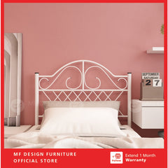 (With Box) MIX Single SIZE METAL BED FRAME Single Bed katil bujang WHITE KATIL BESI PUTIH bedframe iron bed