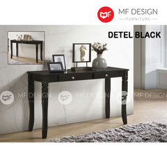 DETEL Console Table White Meja Console Meja Berlaci Meja simpan aksesories Meja Belajar Study Table Side Table