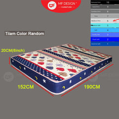 Type-C SUPER BASE QUEEN SIZE METAL BED FRAME Single Bed katil bujang WHITE KATIL BESI PUTIH bedframe iron bed