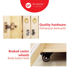 MF Design Bengal Cat Villa Cabinet Solid Wood Pet House Cat Cage Cat Bungalow Large Cat House Kucing