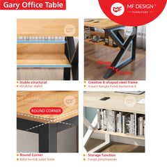 MF DESIGN MIX 2 gaming table study table study desk meja belajar office table computer desk desktop table office