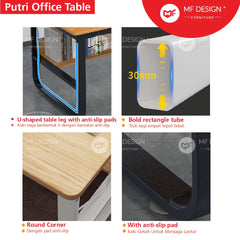 MF DESIGN MIX 2 gaming table study table study desk meja belajar office table computer desk desktop table office