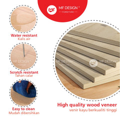 MF DESIGN MIX 2 gaming table study table study desk meja belajar office table computer desk desktop table office