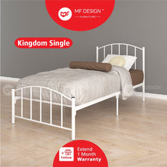 (With Box) NESTS Single SIZE METAL BED FRAME Single Bed katil bujang WHITE KATIL BESI PUTIH bedframe iron bed