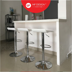 TECMO Swivel Bar Stool Chair Counter Kitchen kerusi bar Height Adjustable Cushion Dining Chair Cafe Bar Count
