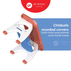 MF DESIGN RAFE Kids Table Set Children Study Table Plastic Toodler Armchair Fun Learning Desk Kanak Meja Kerusi Belajar