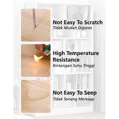 (Ready Stock) Aspea rak buku almari buku rack bookshelf book shelves rack kabinet buku book shelf murah white