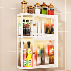 (Clearance) ASH Kitchen Cabinet / Multipurpose Rack / Almari Dapur / Kabinet Dapur / White Rack / Putih Kabinet Dapur Gantung