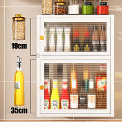 (Clearance) ASH Kitchen Cabinet / Multipurpose Rack / Almari Dapur / Kabinet Dapur / White Rack / Putih Kabinet Dapur Gantung