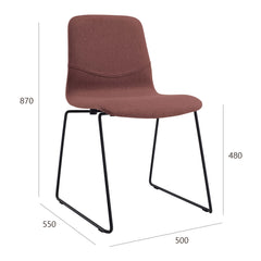 ALYSSA Metal Leg Dining Chair