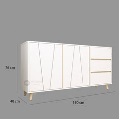 AURIS Side Board / Side Cabinet / Shoes Rack / Cabinet Kasut / Rak Almari Kasut Bertutup / TV Cabinet
