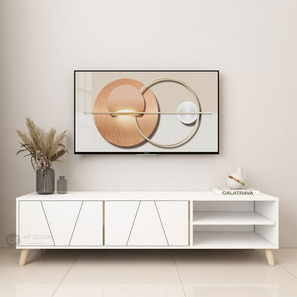 (Clearance) AURIS TV Cabinet / TV Cabinet / Rack TV / Console / Cabinet TV / Media Storage Cabinet / Almari TV