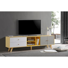 BANANA LEAF 6FT TV Cabinet – Solid Rubberwood
