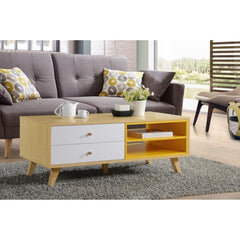 BANANA LEAF Coffee Table – Solid Rubberwood