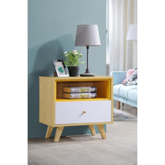 BANANA LEAF Side Table – Solid Rubberwood