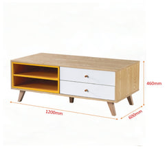 BANANA LEAF Coffee Table – Solid Rubberwood
