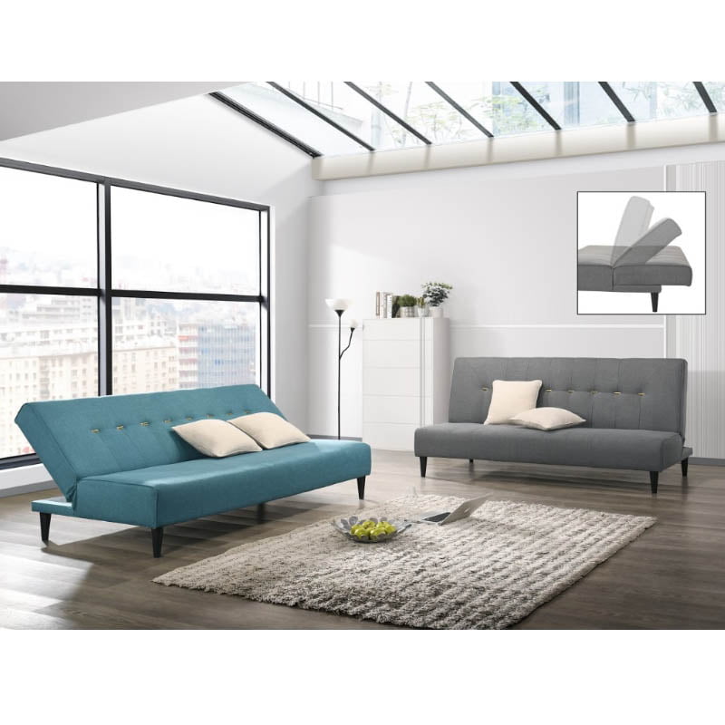 PHOEBE Sofa Bed With 2 Pillows- Blue
