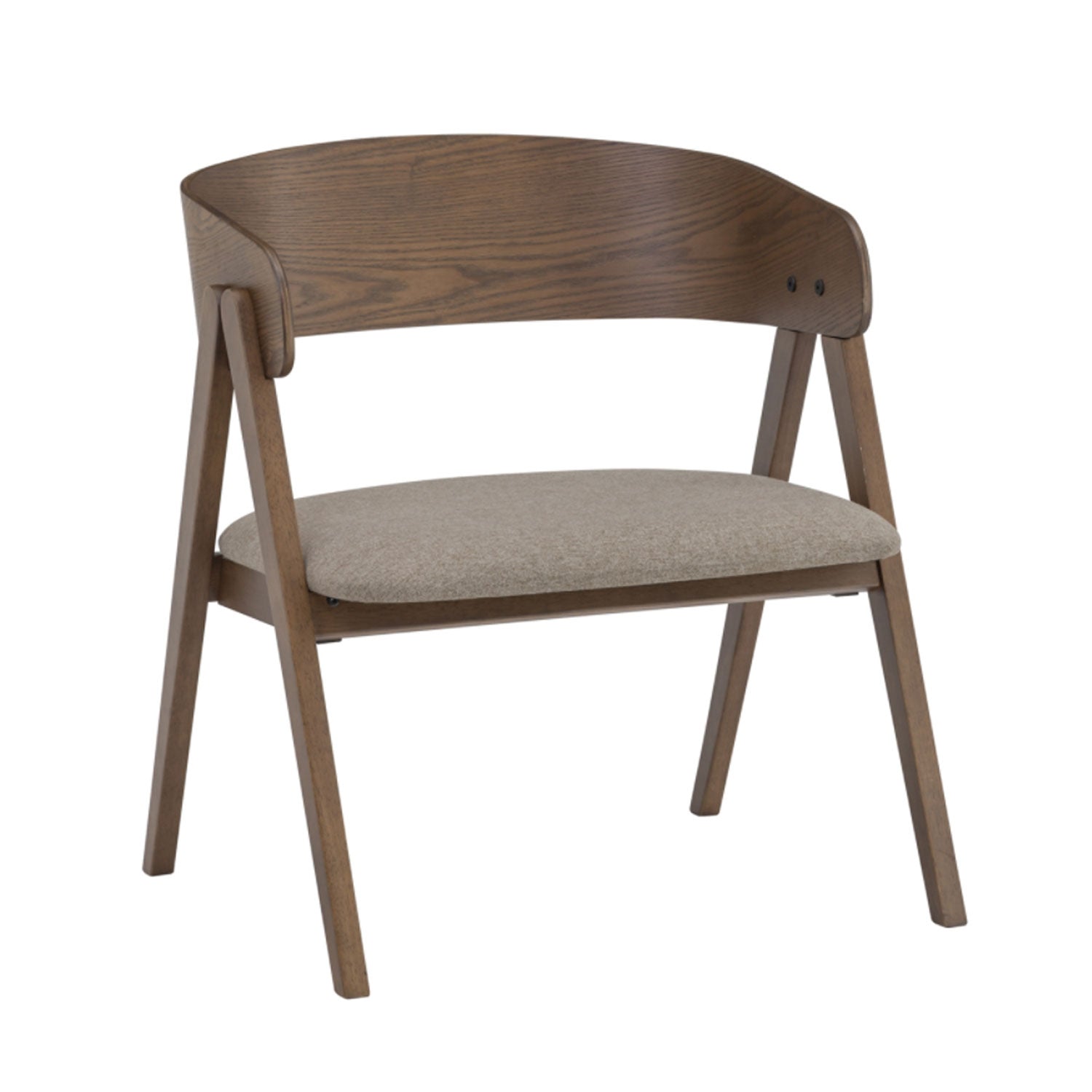 CARTER Solid Wood 1 Seater Lounge Chair