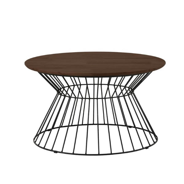 ELAINE Coffee Table with Metal Leg - Walnut