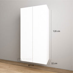 COLLIN Shoe Cabinet / Wall Shoe Cabinet / 2 Door With 6 Tiers Cabinet / Shoes Rack / Cabinet Kasut / Rak / Almari Kasut / Almari Gantung