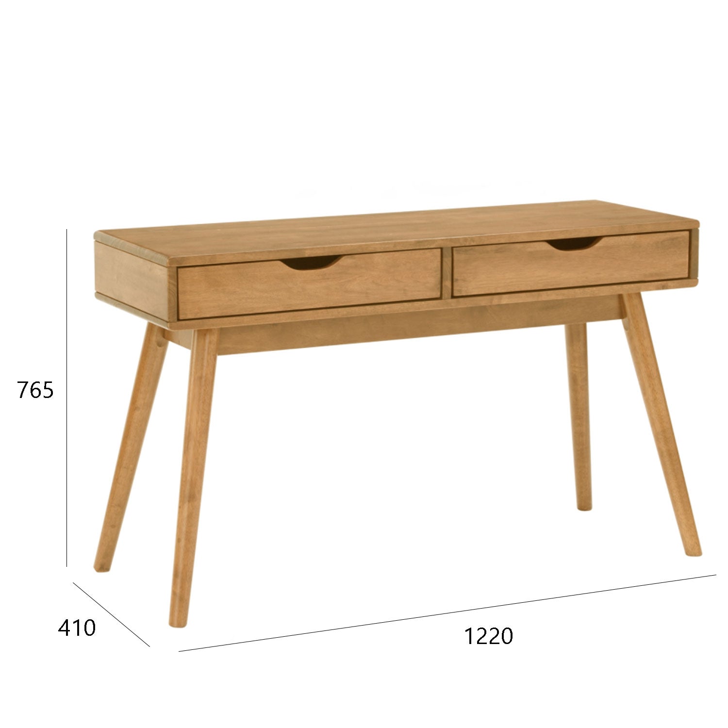 LAMAR 4 Feet Solid Wood Work Desk Console Table