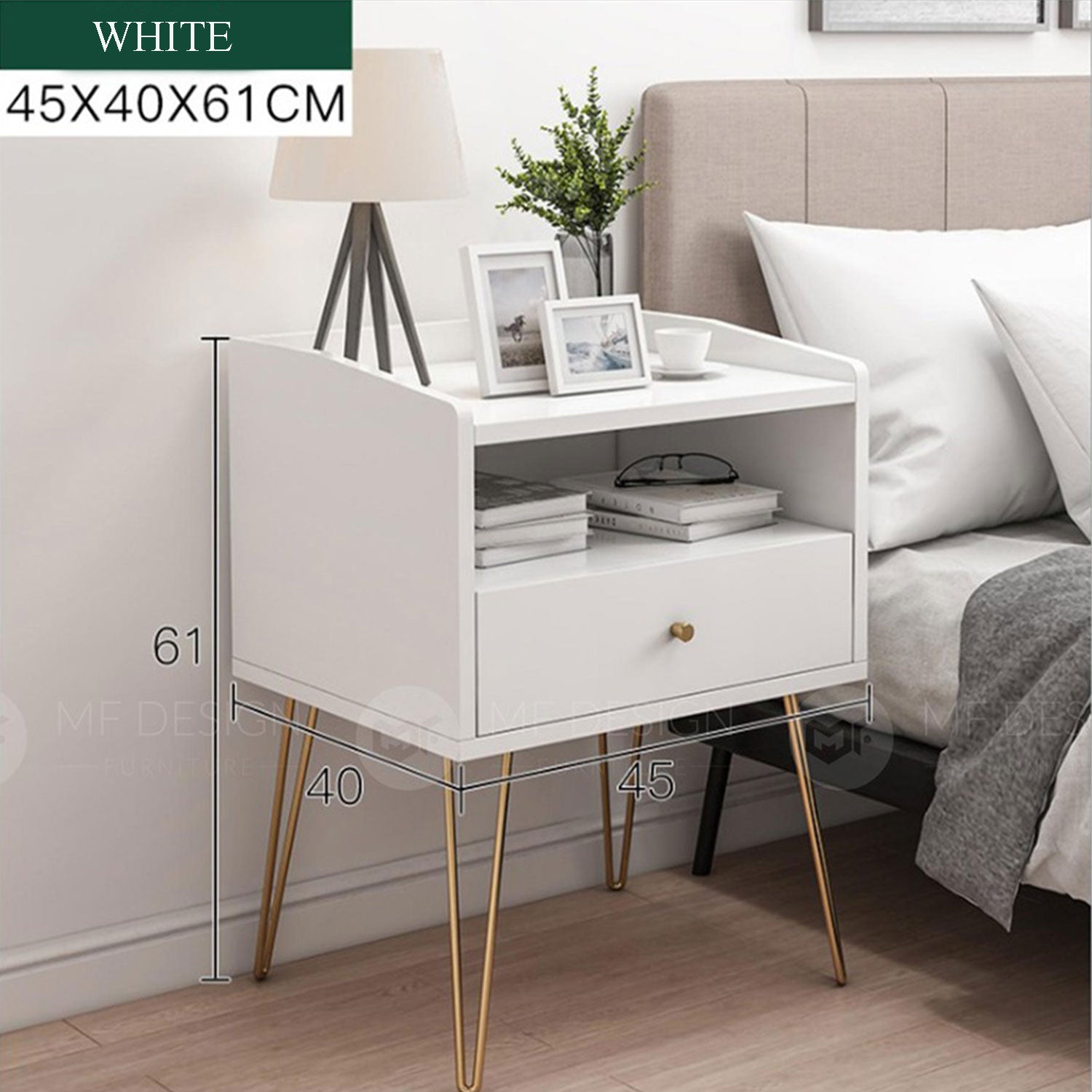 DICTED Bedside Table / Side Table / Meja Sisi / Meja Tepi