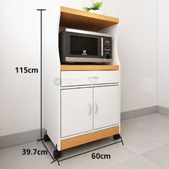 (Clearance) DONZ Kitchen Cabinet With Wheels / Integrated Shelf Cabinet / Dapur Kabinet / Oven Rack / Microwave Shelf