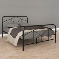 (Clearance) EDEN Super Base Queen Size Metal Bed Frame White / Katil Besi Putih / Bed Frame Iron Bed