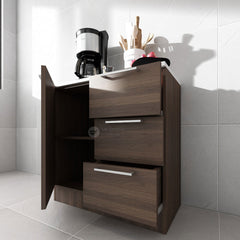 FREY Series Kitchen Cabinet 1+3 / Storage Cabinet With Drawer / Integrated Shelf Cabinet / Dapur Kabinet Rak Dapur