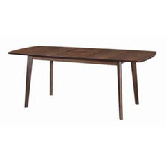 HELENE 190×90 Solid Bench wood Extension Dining Table-Walnut