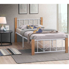 GALAXY Super Base Single Queen Size Metal Bed Frame / Bed / Katil Bujang / White / Katil Besi Putih
