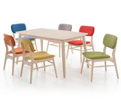 ABINA 1+6 Seater Solid Wood Dining Set