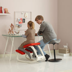 INTEL Solid wood kids Ergonomic Kneeling stool-red