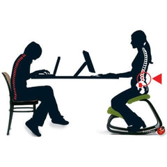 INTEL Solid wood kids Ergonomic Kneeling stool-red