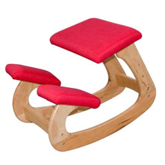 INTEL Solid wood kids Ergonomic Kneeling stool-red