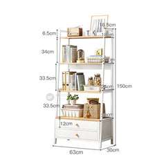 (Clearance) KAAN Bookshelf / Rak Buku / Almari Buku / Rack / Bookshelf / Book Shelves / Rack / Kabinet Buku / Book Shelf Murah / White