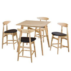 SANDY 4 Seater 24″ Bar Dining Set - Natural