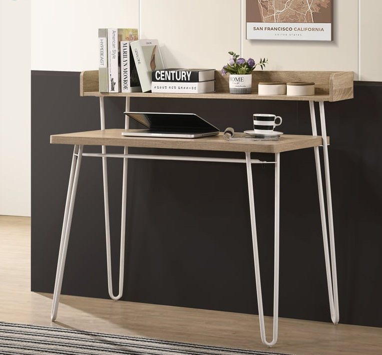 NIGEL Double Layer Metal Legs Study Desk