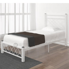 NESTS Super Base Single / Queen Size Metal Bed Frame ( White )