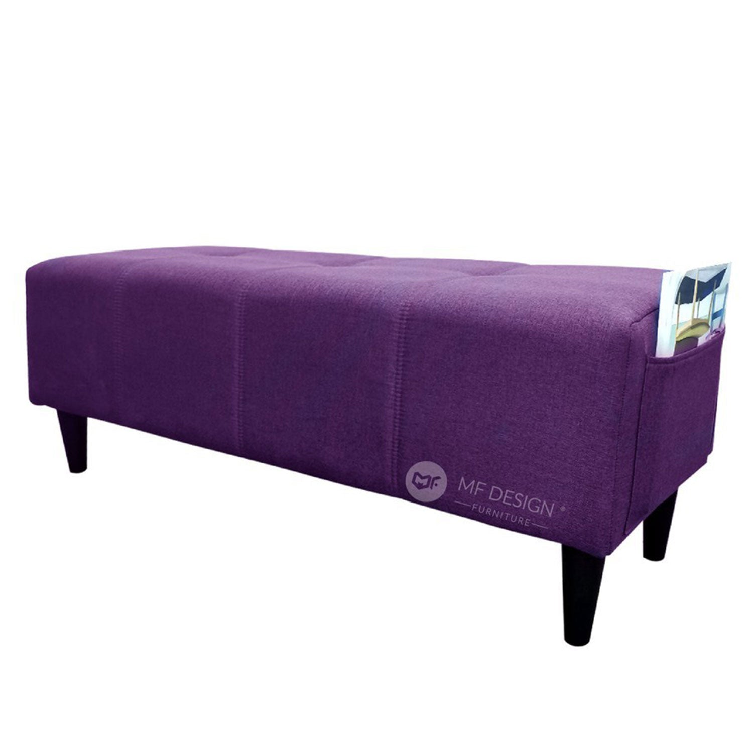 NORA Stool / Storage Bench Stool / Chair / Kerusi / Sofa / Solid Wood Fabric /Home Living Storage Bench