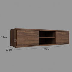 NEVA 4FT TV Cabinet Wall / TV Console / Almari TV / Media Storage Cabinet / TV Cabinet / TV Gantung / Wall Mounted Cabinet